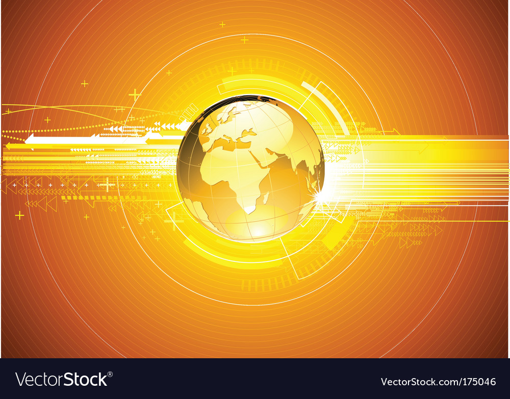 Modern High-Tech Globe Background