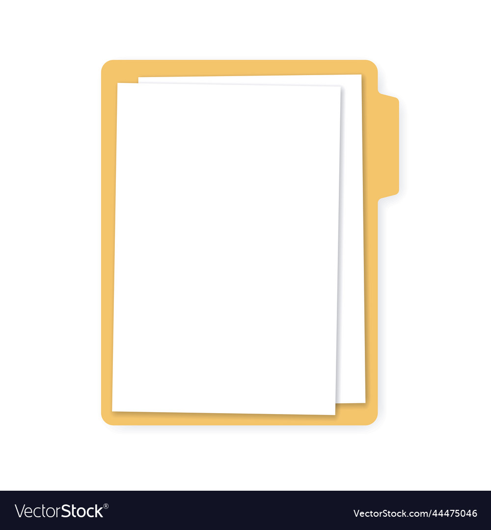 Paper document stack vector image Paper document stack