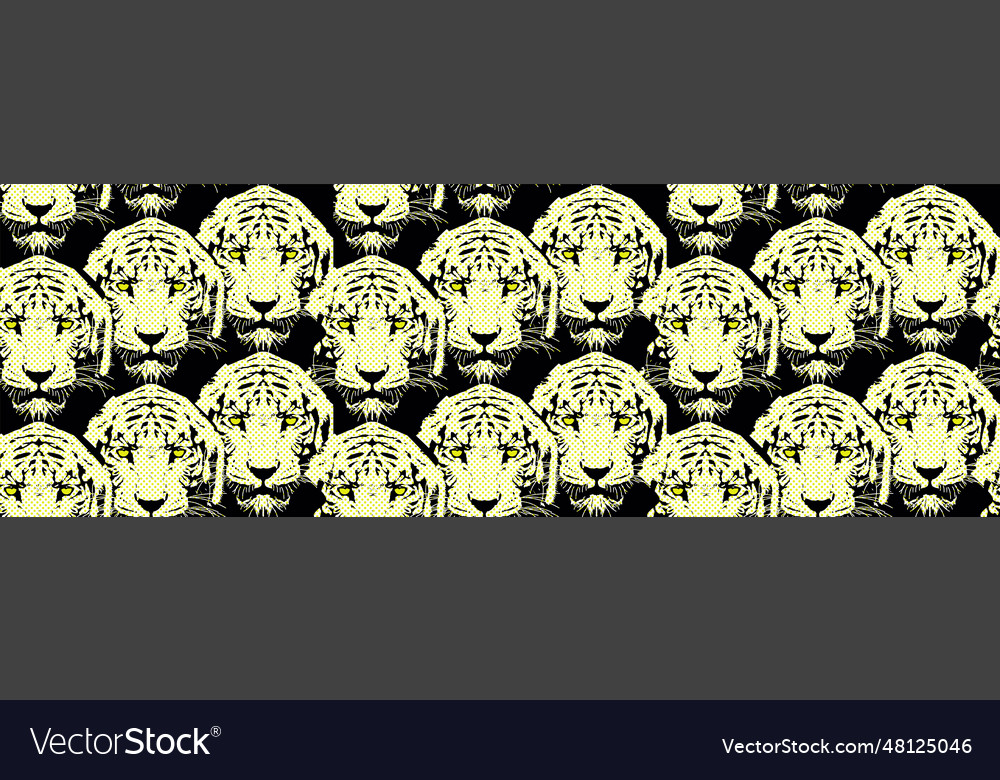 Seamless pattern tiger print Royalty Free Vector Image