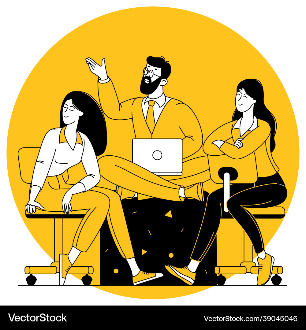 Teamwork concept Royalty Free Vector Image - VectorStock