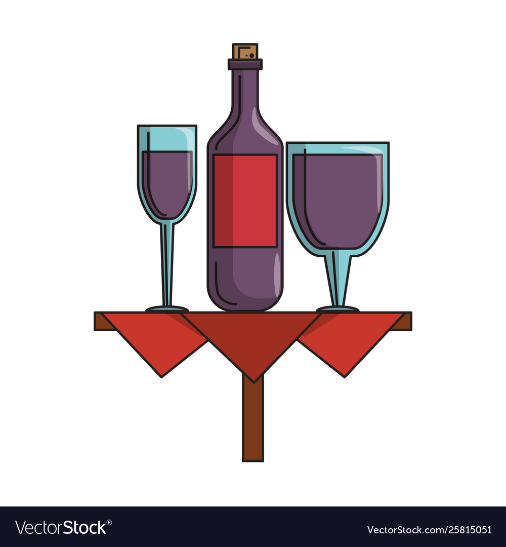 Beverage liqueur and drink cartoon