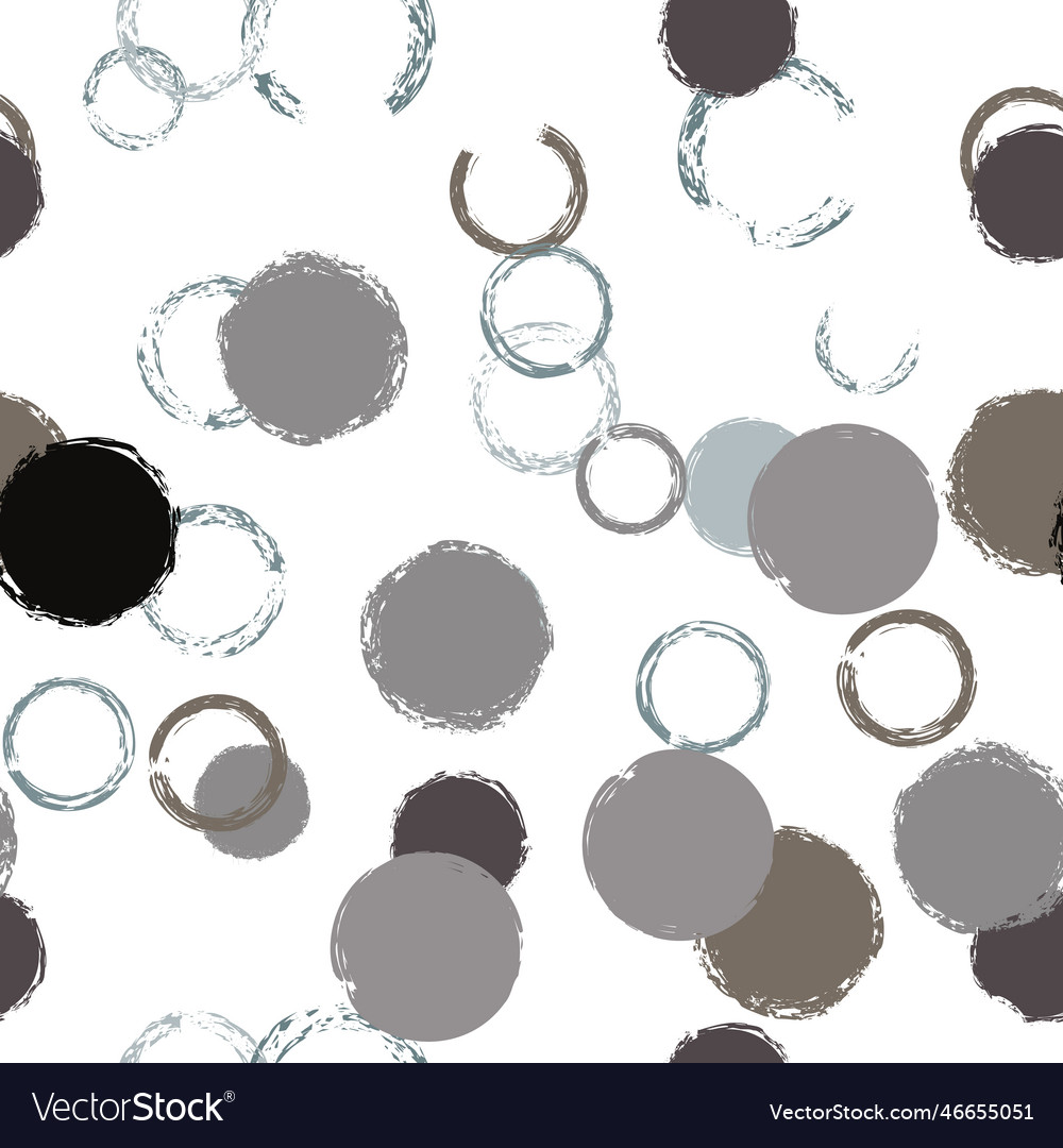 Black brush circle Royalty Free Vector Image - VectorStock