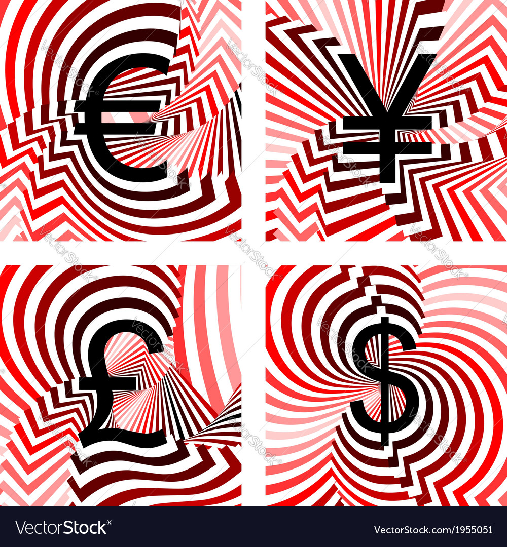 Design currency icons set