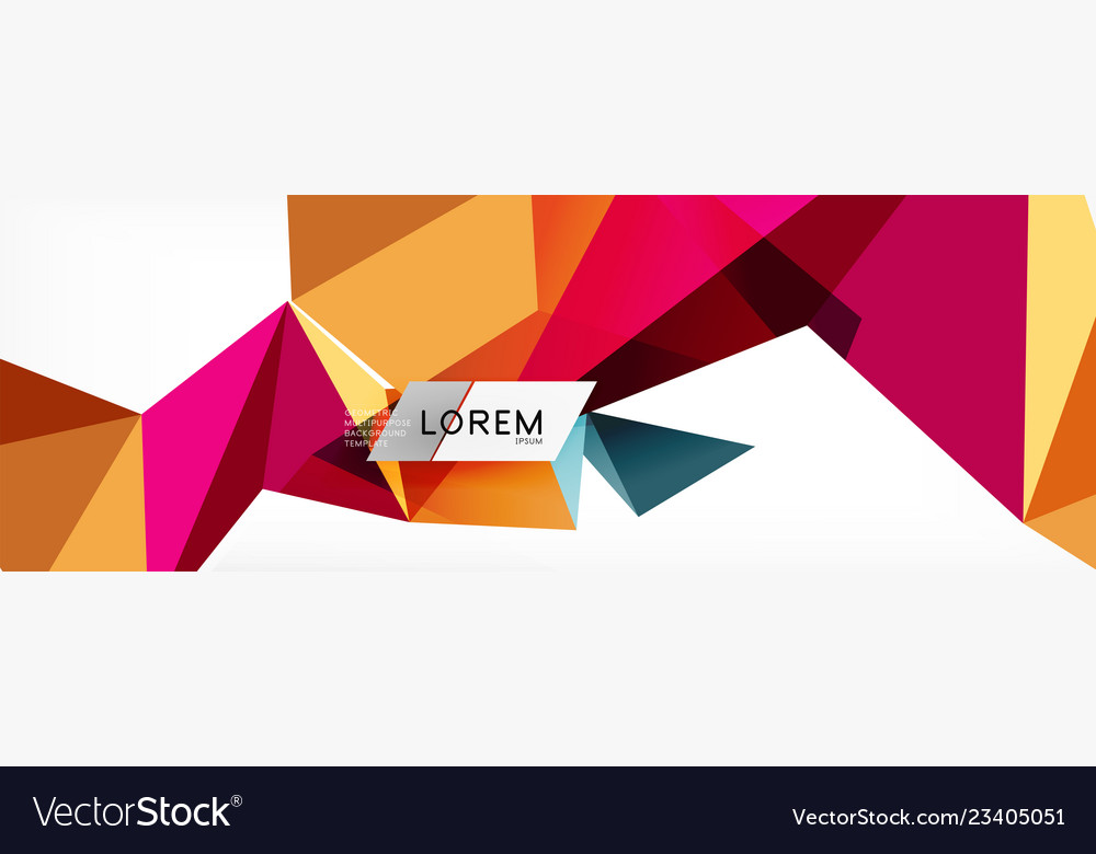 Science background abstract triangle pattern