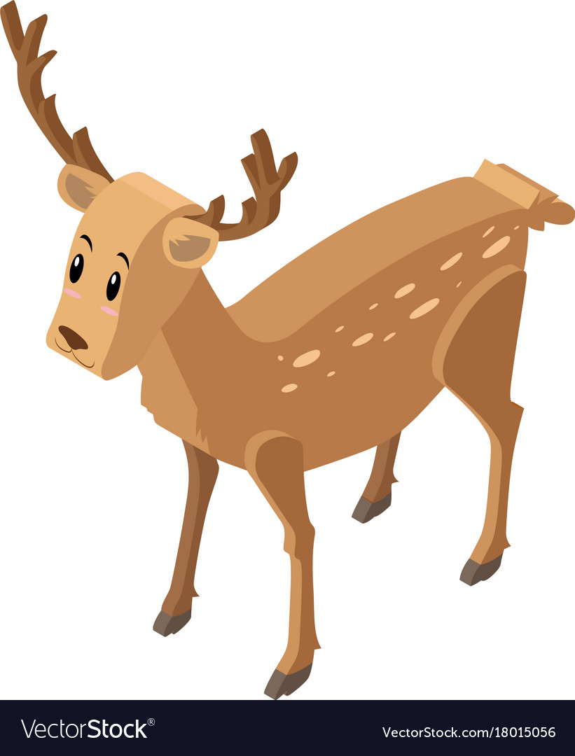 3d design for cute deer