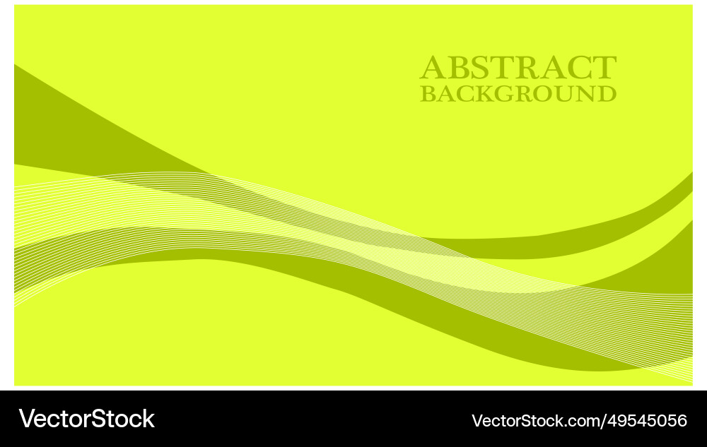 Abstract Background With Yellow Waves Royalty Free Vector