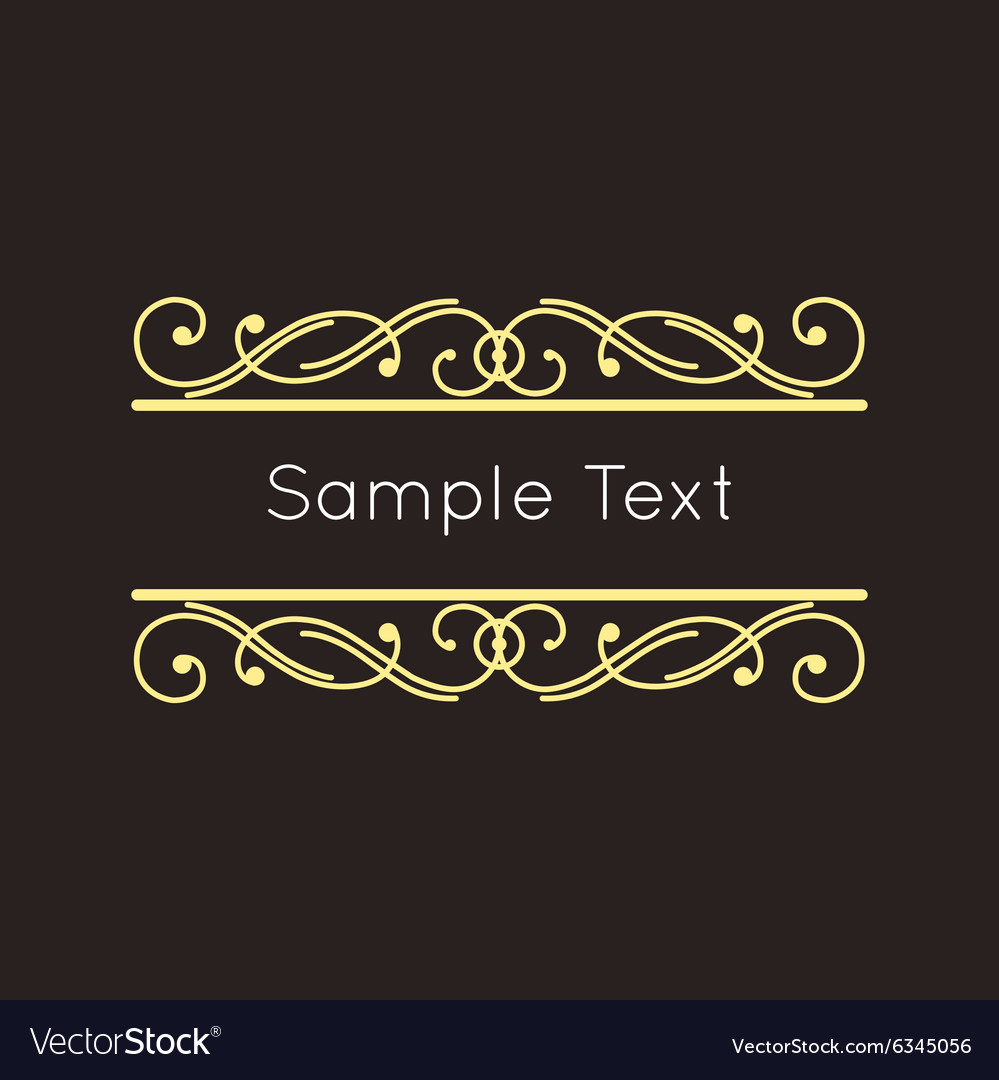 Art deco geometric outline monogram and logo