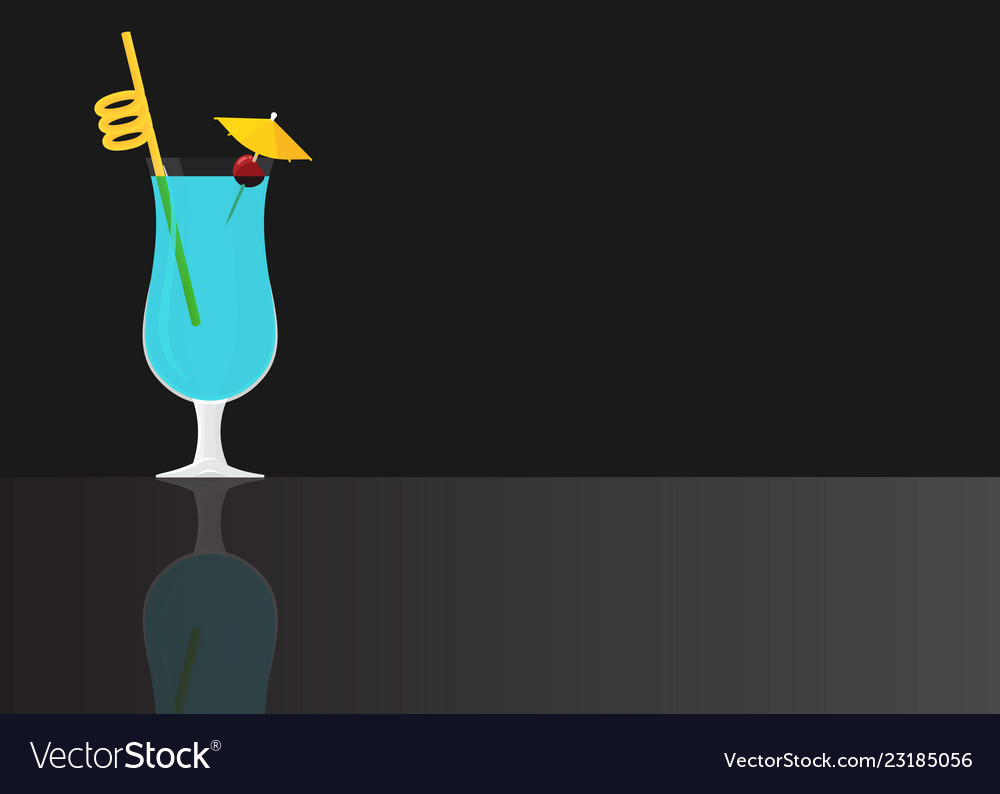 Blue hawaii cocktail