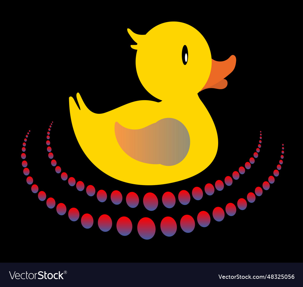 Duck logo design colorful animal