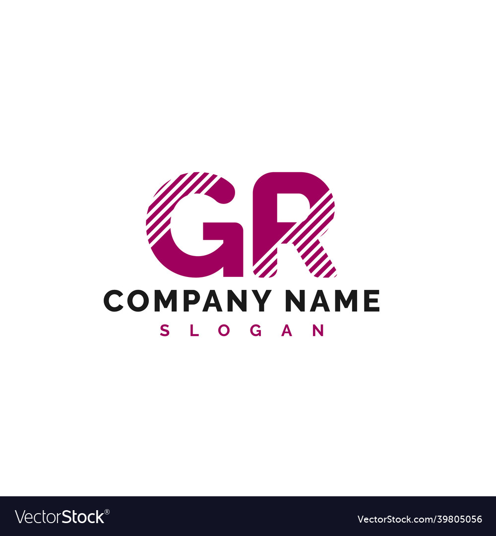 Gr letter logo design