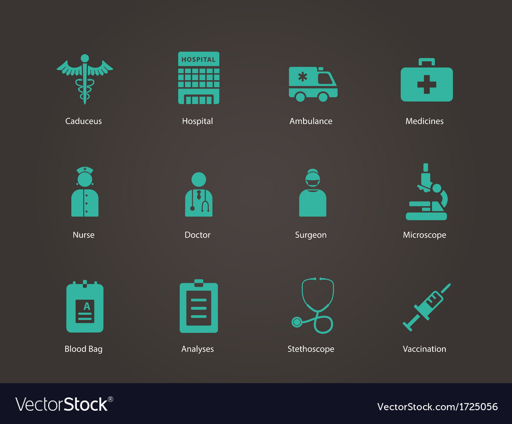 Hospital icons