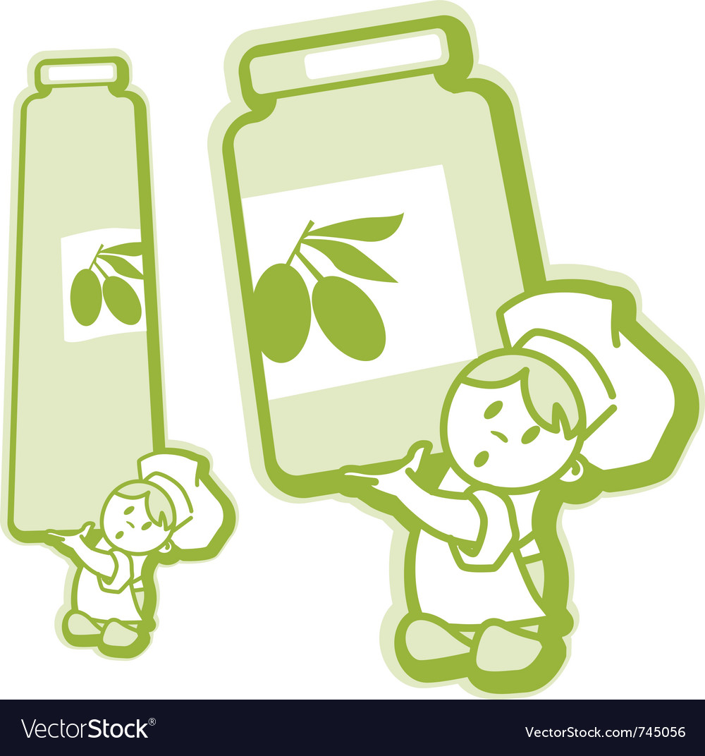 Jam jar stickers Royalty Free Vector Image - VectorStock