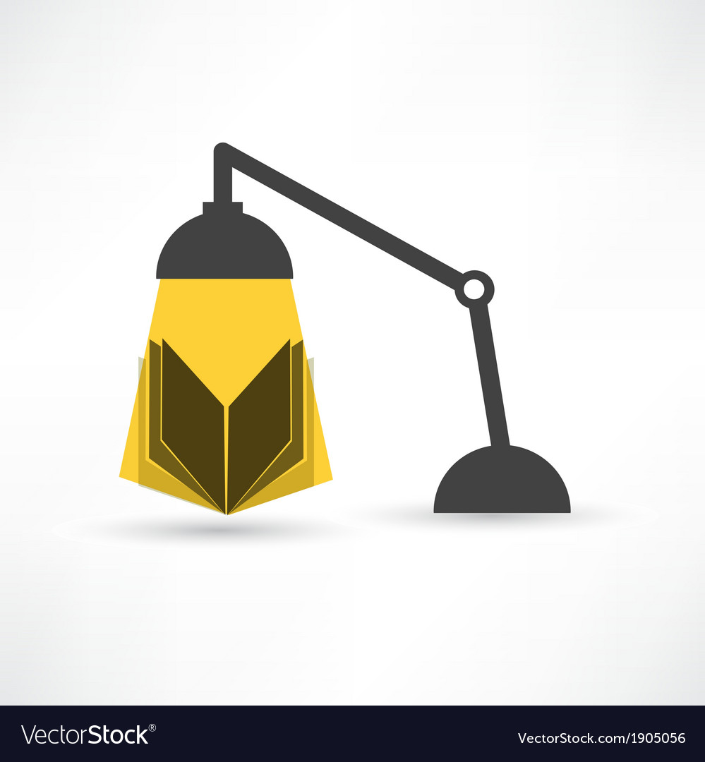 Study with a book and lamp