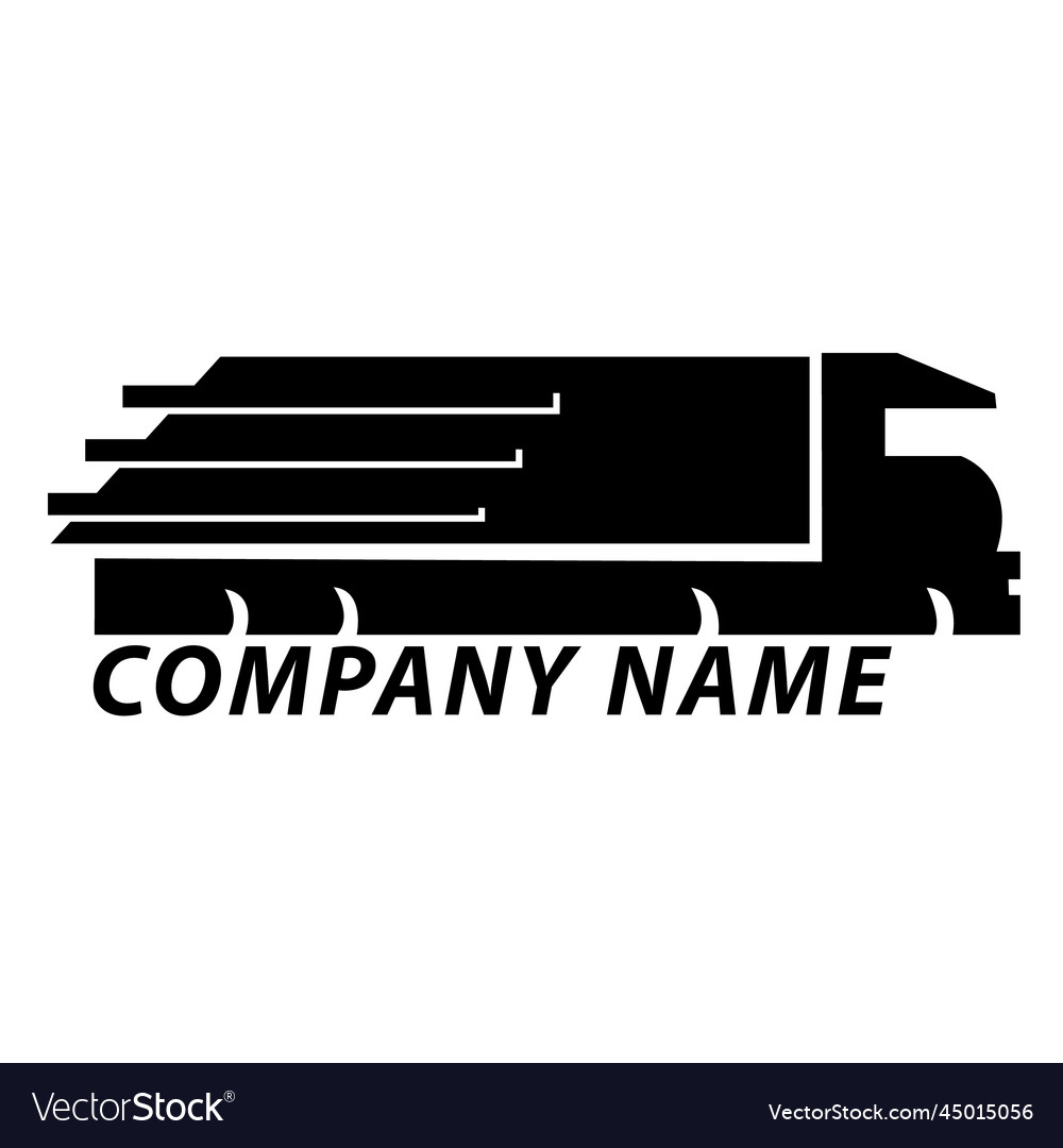 Template logo abstract siluet truktruck