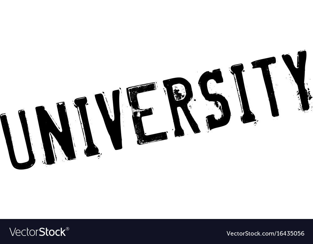 University rubber stamp