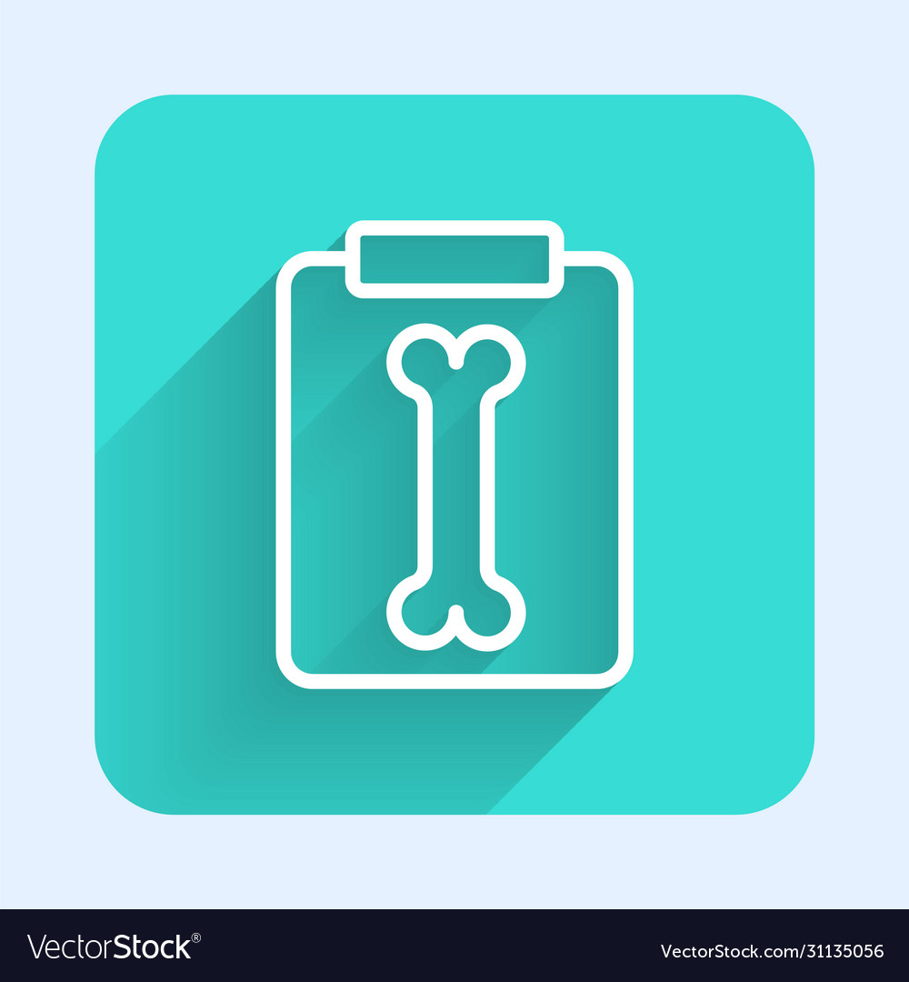 White line x-ray shots icon isolated with long Vector Image