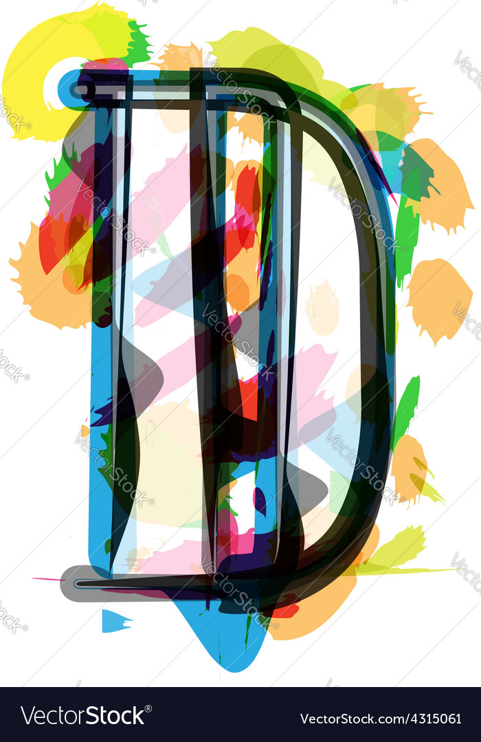 Artistic font - letter d