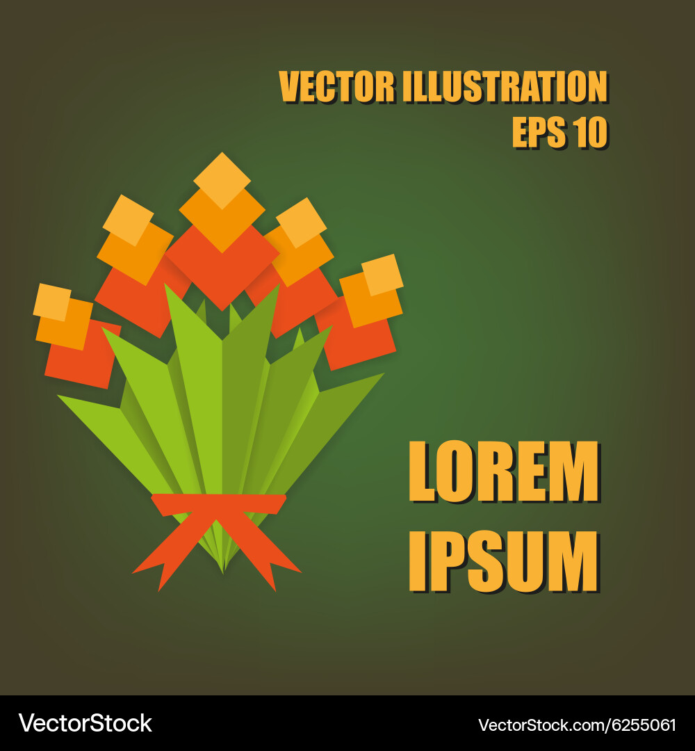 Flower flat Royalty Free Vector Image - VectorStock