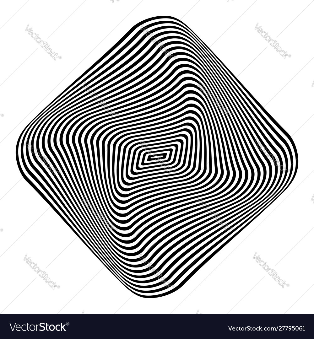 Geometric op art design