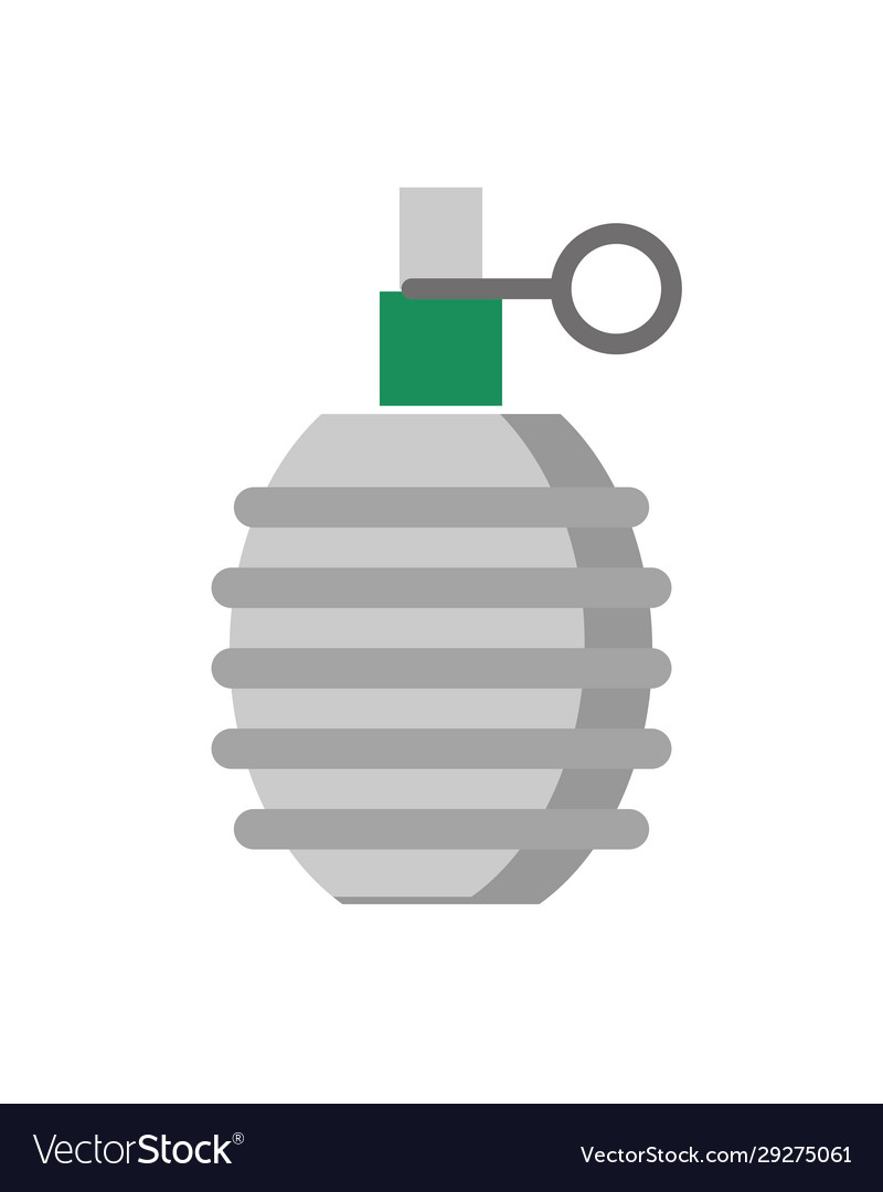 Grenade military force isolated icon