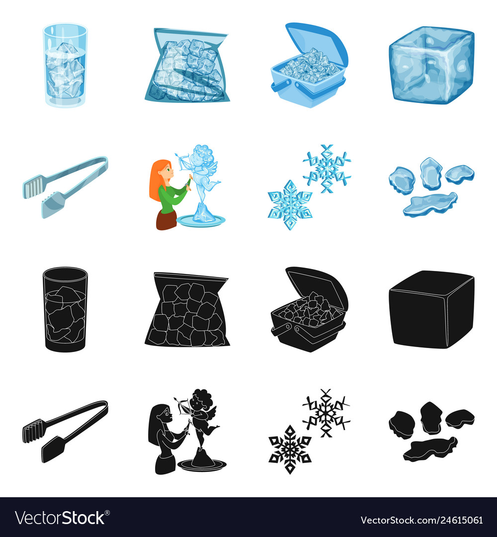 Isolated object of texture and frozen logo