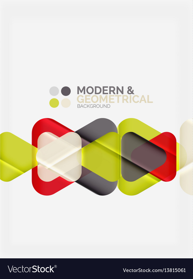Modern colorful geometrical triangles with shiny vector image Modern colorful geometrical triangles with shiny