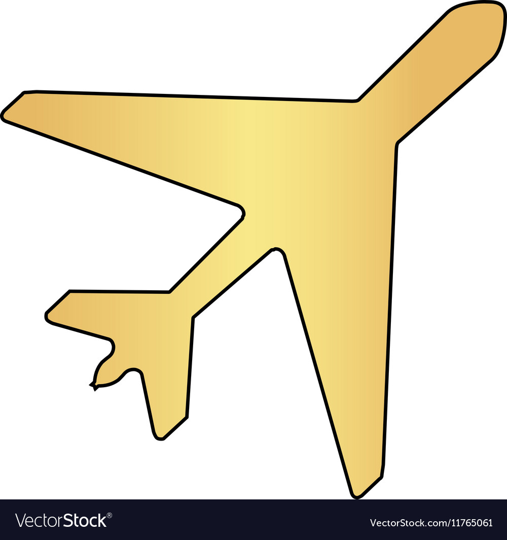 Plane computer symbol