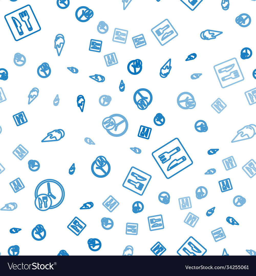 Set line round clock delivery cafe vector image Set line round clock delivery cafe
