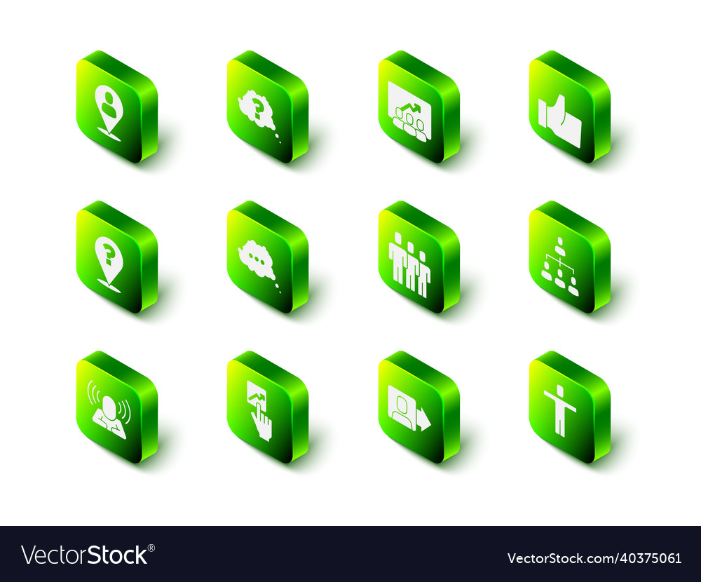 Set question mark project team base hand like vector image Set question mark project team base hand like