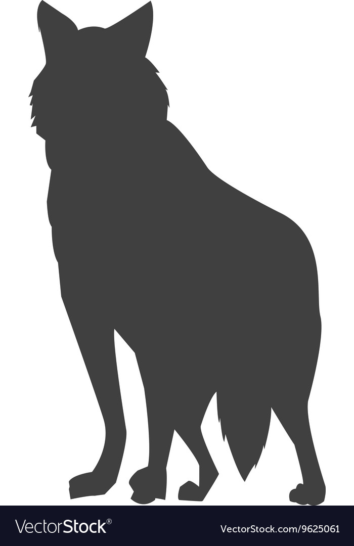 Wolf silhouette icon