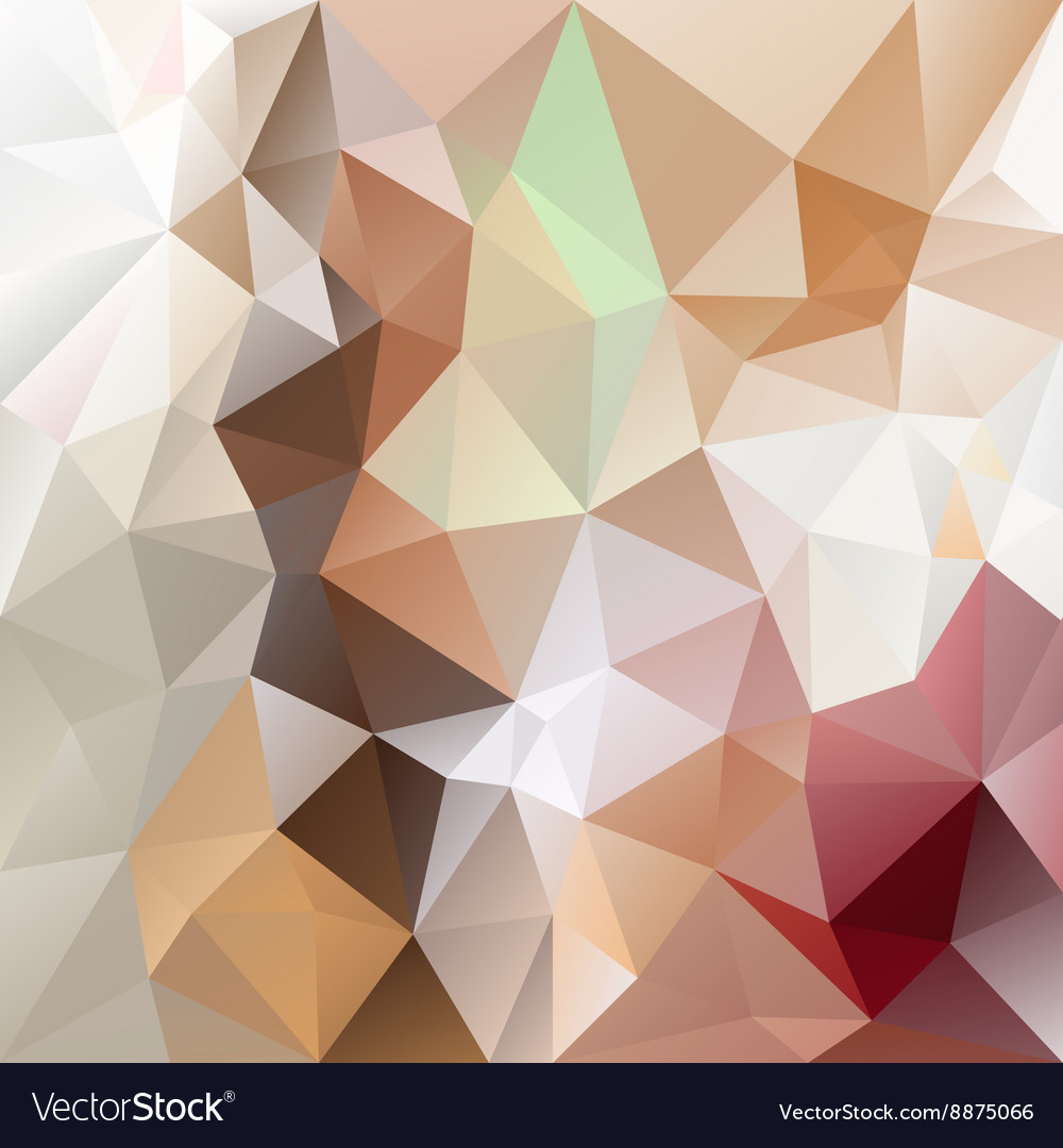 Brown beige abstract polygon triangular pattern