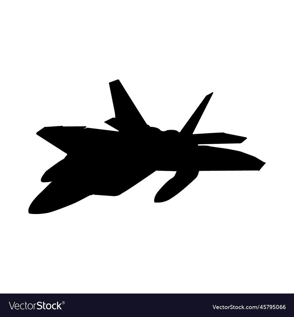Fighter jet silhouette