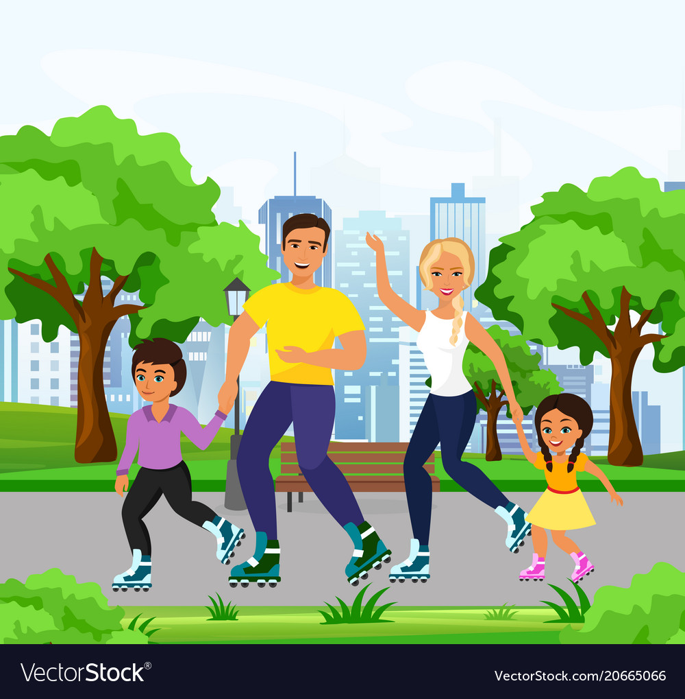 Happy And Smiley Family Royalty Free Vector Image