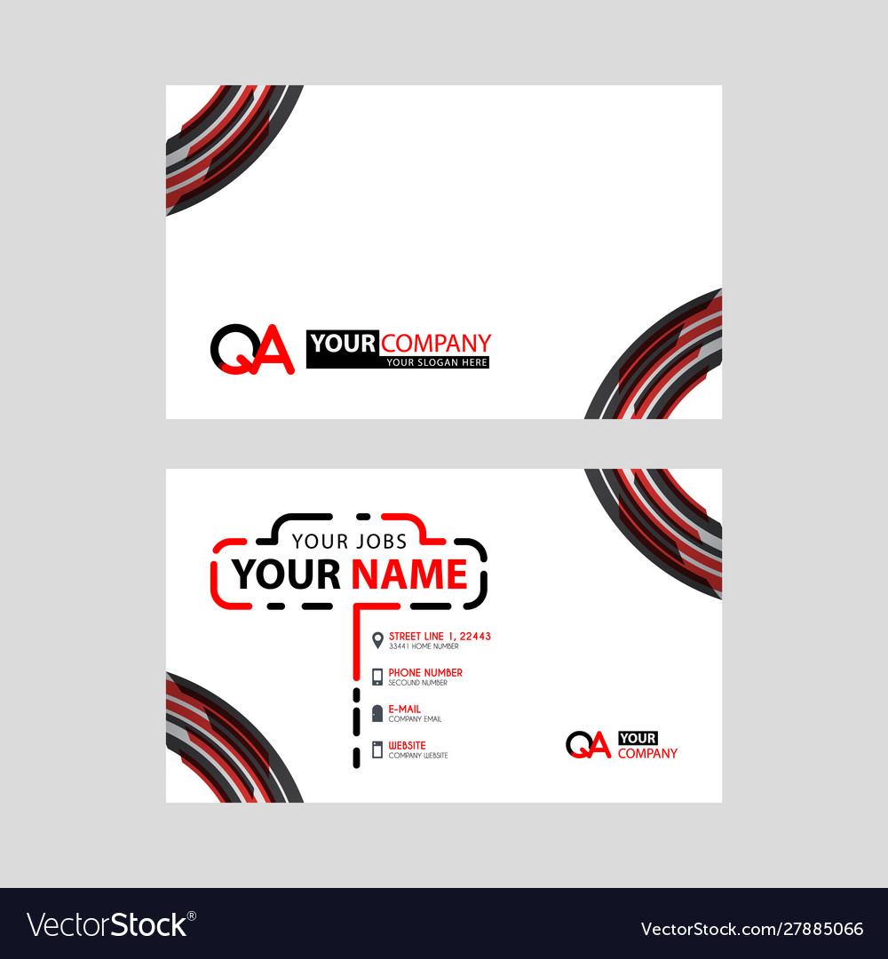Moderne einfache horizontale Design Visitenkarten vector image Moderne einfache horizontale Design Visitenkarten