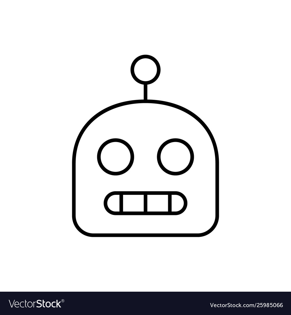 Robot icon - artificial intelligence vector image Robot icon - artificial intelligence