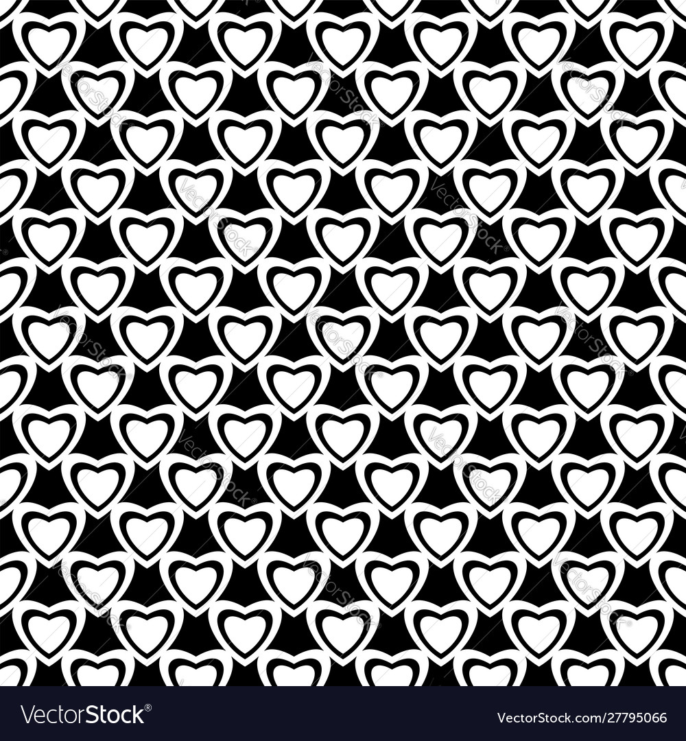 Seamless hearts pattern Royalty Free Vector Image