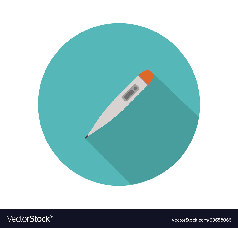 Thermometer icon in on white background