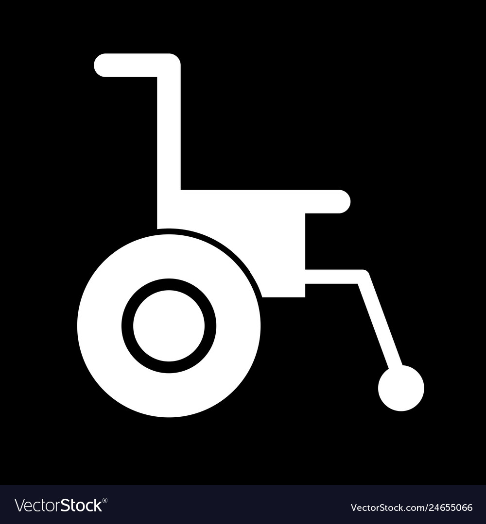 Wheel chair icon Royalty Free Vector Image - VectorStock