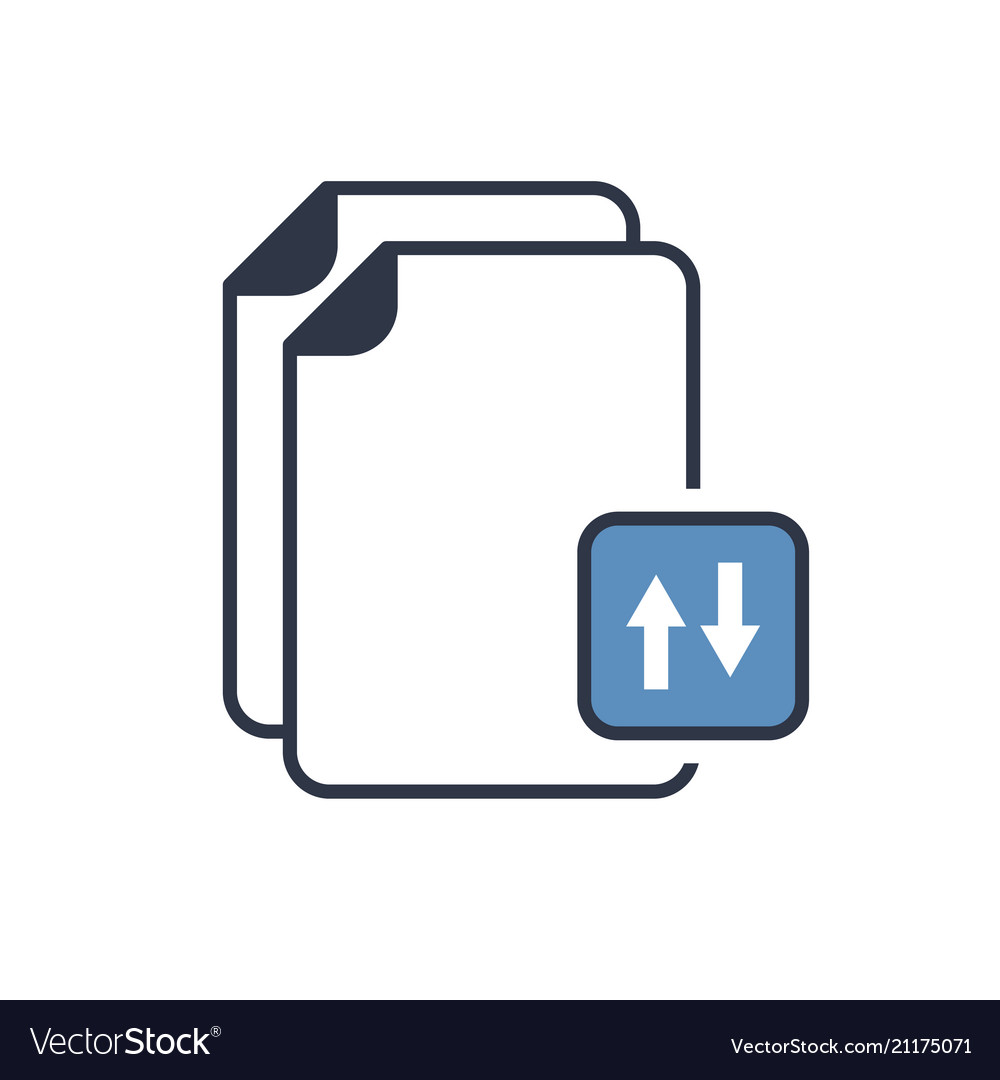 File sharing - flat minimal icon