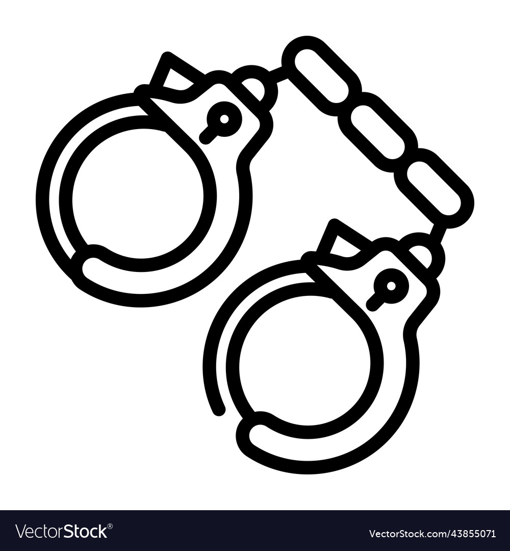 Handcuffs Royalty Free Vector Image - VectorStock