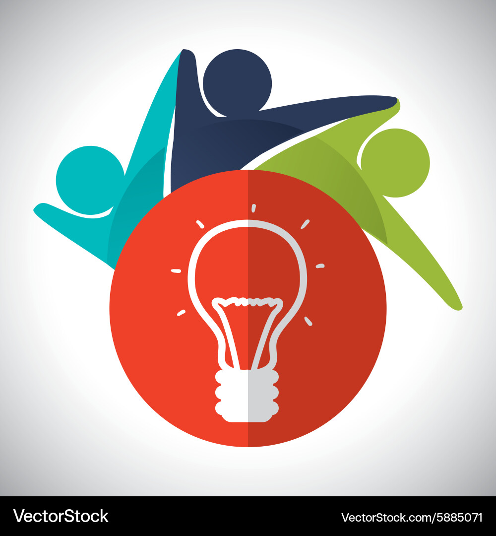 Teamwork design Royalty Free Vector Image - VectorStock
