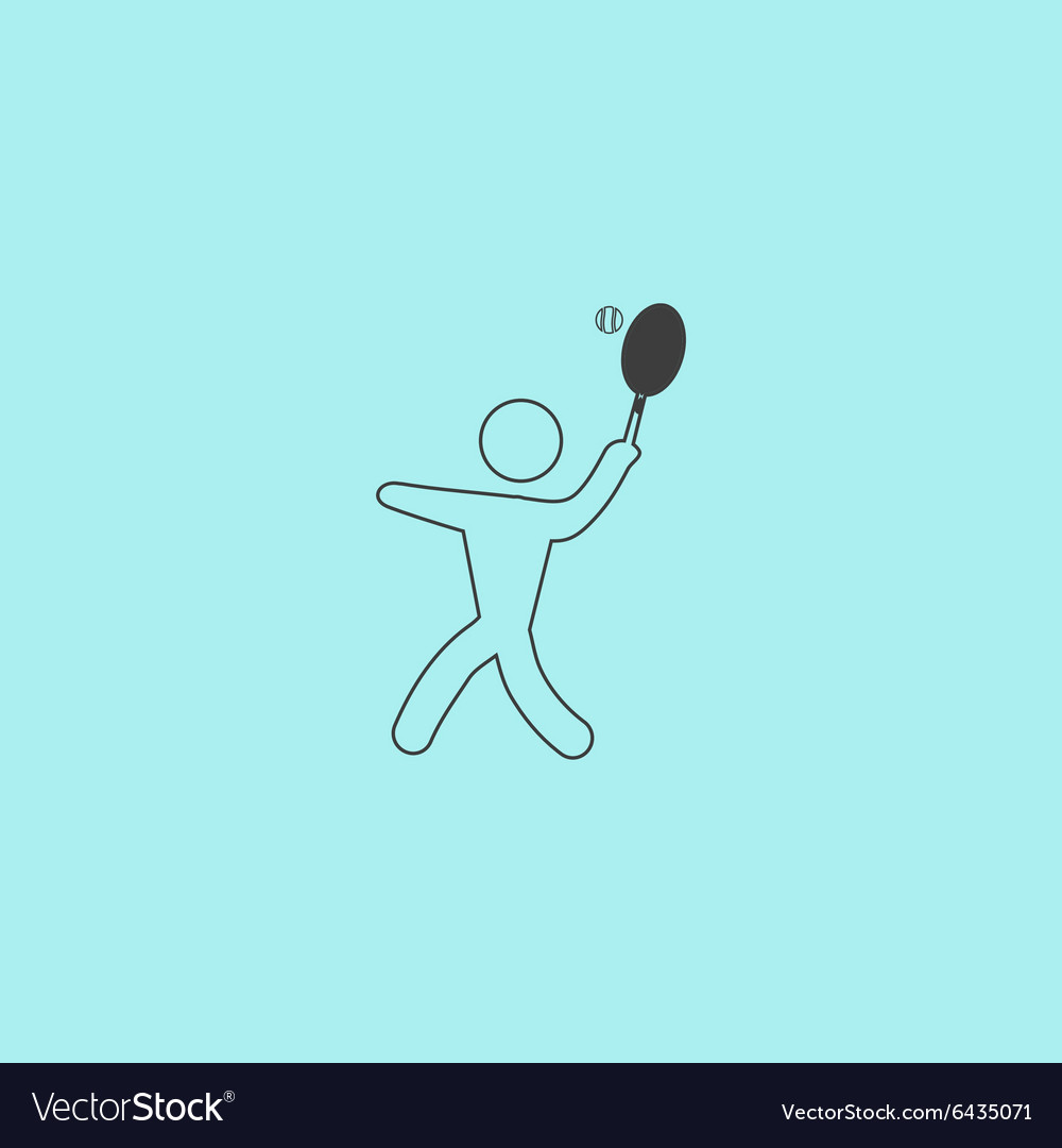 Tennis player silhouette