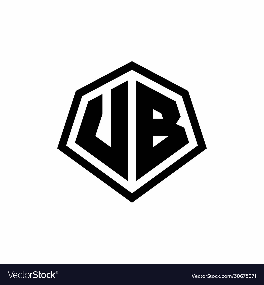 Hexagon shield shape company png logo