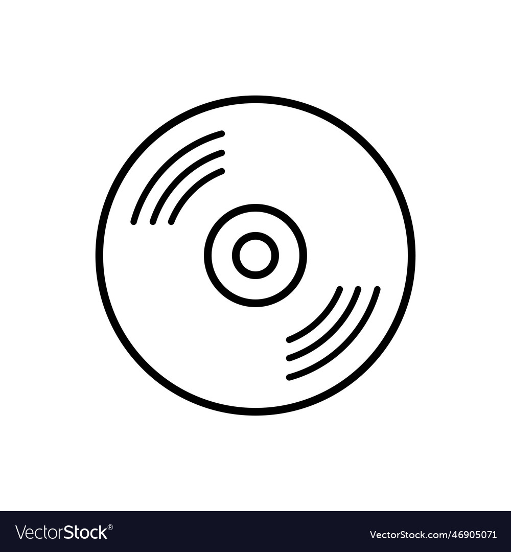 Vinyl record icon design templates vector image Vinyl record icon design templates