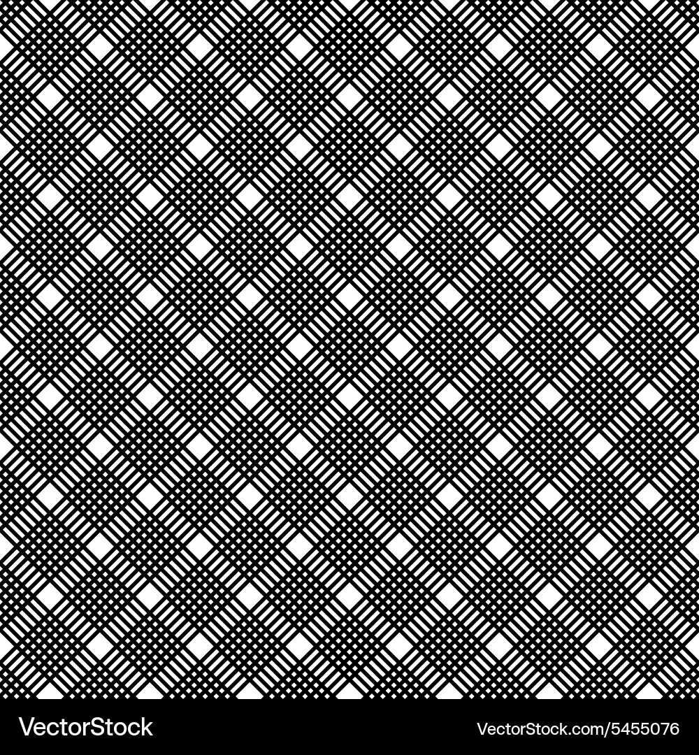 Black and white geometric seamless pattern Vector Image
