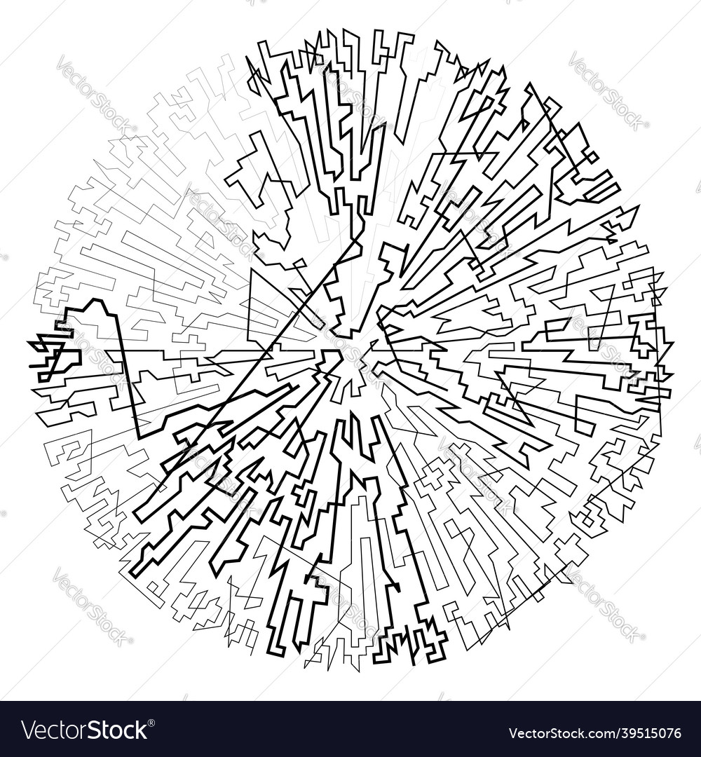 Geometric random circular element abstract vector image Geometric random circular element abstract