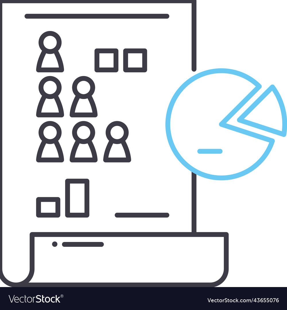 Infographics line icon outline symbol