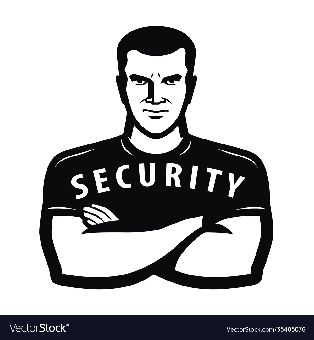 security-guard-symbol-protection-concept-vector-image