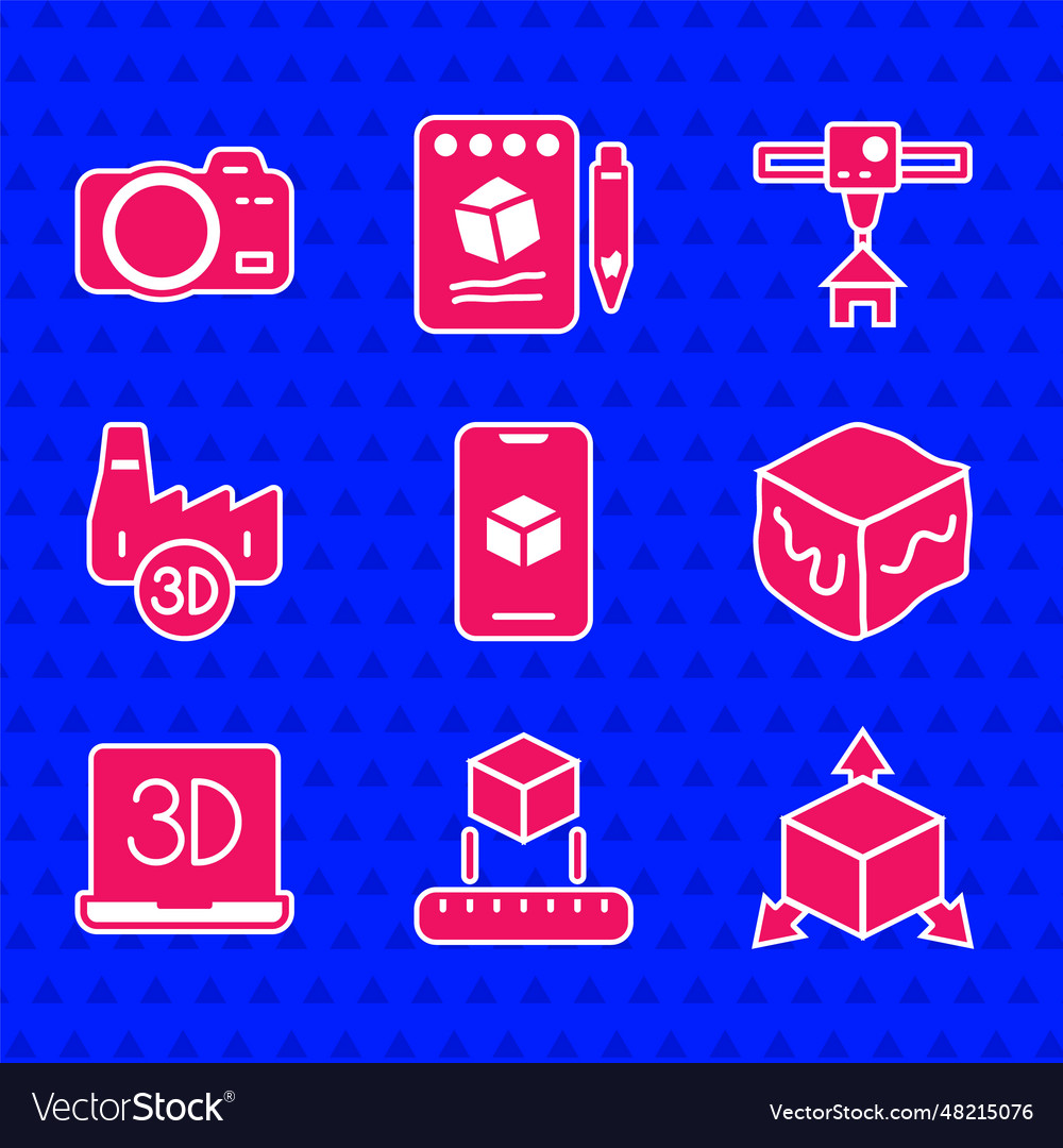 Set 3d printer software isometric cube printing