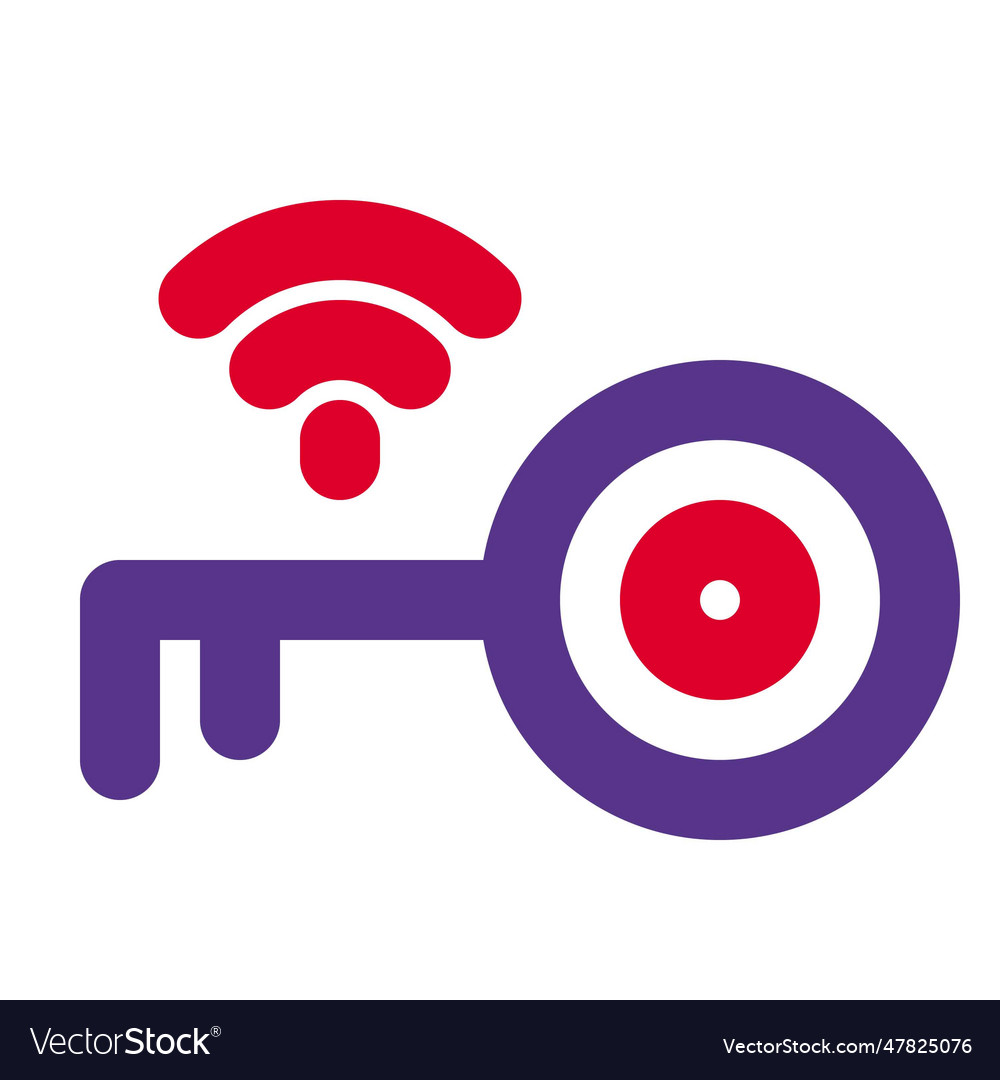 Smart key an electronic access and authorization Vector Image